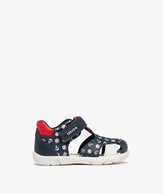 GEMO Chaussures imprimées respirantes à scratch bébé garçon  - Geox Bleu