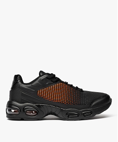 GEMO Baskets running en mesh renforcé avec semelle à bulle dair homme rouge vif