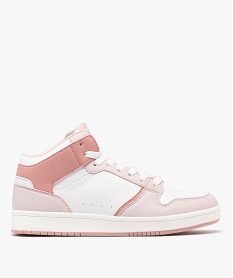 GEMO Baskets montantes à lacets multicolores femme - Camps United Rose