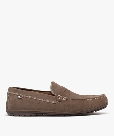 GEMO Mocassins en cuir velours homme - Tanéo Beige