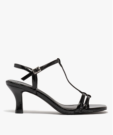 GEMO Sandales à talon multibrides femme noir standard