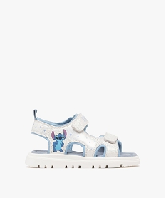 GEMO Sandales à scratch motif Stitch fille - Disney blanc standard