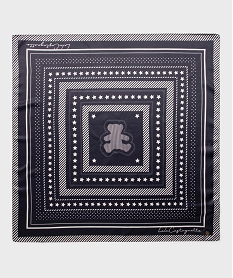 GEMO Foulard en satin à motifs étoiles femme - LuluCastagnette Bleu