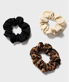 GEMO Chouchous pour les cheveux couleurs variées (lot de 3) Brun