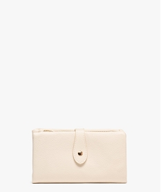 GEMO Portefeuille souple multi-poches femme blanc standard