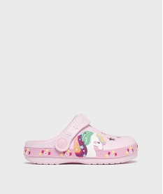 GEMO Sabots souples perforés à motif licorne fille Rose