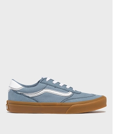 GEMO Baskets basses en cuir suédé et textile Brooklyn femme - Vans bleu standard