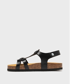 sandales a bride centrale brillante fille noir standardM132001_3