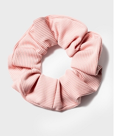 GEMO Chouchou pour les cheveux en satin côtelé Rose