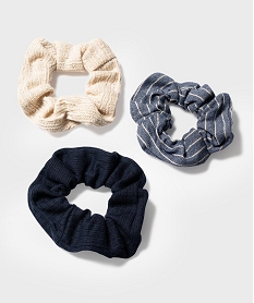 GEMO Chouchous pour les cheveux (lot de 3) bleu standard