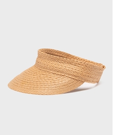 GEMO Visière en paille de papier femme Beige