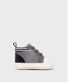 GEMO Chaussons de naissance façon basket bébé garçon - LuluCastagnette gris standard
