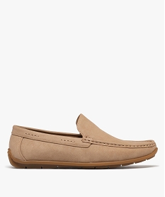 GEMO Mocassin semelle intérieure cuir homme beige standard