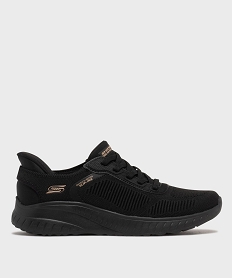 GEMO Baskets basses vegan et lavables en machine femme - Skechers noir standard