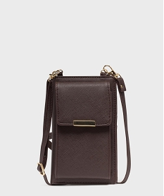 GEMO Pochette smartphone et portefeuille 2-en-1 femme Violet