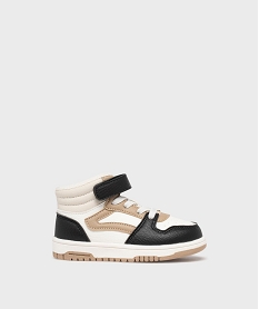 GEMO Baskets montantes à lacets élastiques et scratch bébé garçon - 5 Miles noir standard