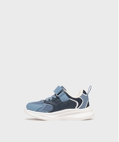 GEMO Baskets à scratch bi-matières bébé garçon - 5 Miles bleu standard