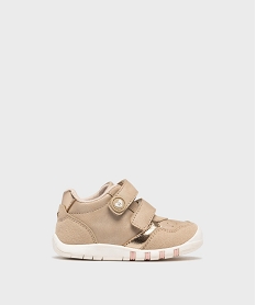 GEMO Baskets à scratch multimatières bébé fille - Hobiz Beige