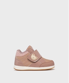 GEMO Chaussures premiers pas fermeture scratch bébé fille - Hobiz Rose