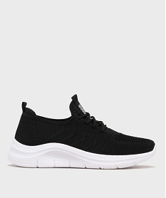 GEMO Baskets en mesh faciles dune pièce femme noir standard