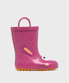 GEMO Bottes de pluie motif lapin fille - Lovely Wings rose standard