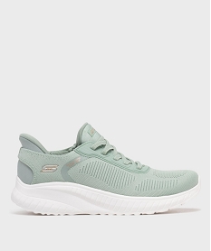 GEMO Baskets basses vegan et lavables en machine femme - Skechers Vert