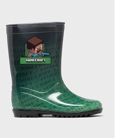 GEMO Bottes de pluie imprimées garçon - Minecraft vert standard
