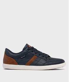GEMO Baskets de ville avec empiècements contrastants homme - Urban Steps Bleu