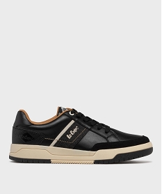 GEMO Baskets basses multimatières à semelle épaisse homme - Lee Cooper noir standard
