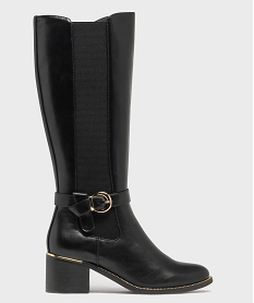 GEMO Bottes avec bande élastique sur le côté femme - Valentina Baldano noir standard