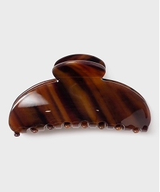 GEMO Pince crabe pour les cheveux en résine marron standard