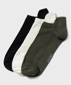 GEMO Chaussettes ultra coutes de sport femme (lot de 3) Vert