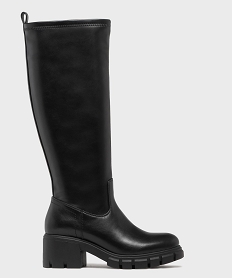 GEMO Bottes avec tige souple et semelle crantée femme - 5 Miles noir standard