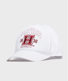 GEMO Casquette en coton brodé fille - Harvard University blanc standard