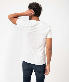 tee-shirt homme a manches courtes avec motif outdoor blanc tee-shirtsM432201_3