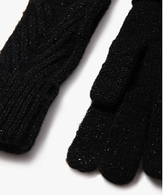 gants en maille pailletee femme noir standardM677901_2