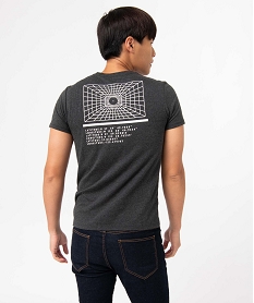 tee-shirt homme a manches courtes avec motif futuriste grisM922701_3