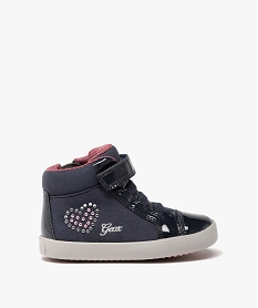 GEMO Baskets mid-cut bébé fille à zip et scratch - Geox Bleu