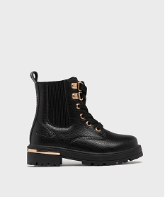 GEMO Boots avec élastique et semelle crantée fille - Chipie noir standard