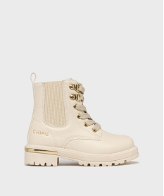 GEMO Boots avec élastique et semelle crantée fille - Chipie Beige