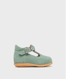 GEMO Chaussures babies en cuir suédé bébé - Na! Vert