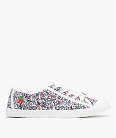 GEMO Tennis en toile à semelle fine et bout couvert femme - Le Temps des Cerises Multicolore