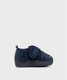GEMO Chaussons en velours avec motifs pailletés bébé fille Bleu