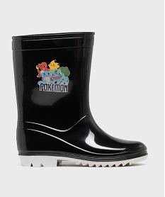 GEMO Bottes de pluie imprimées garçon - Pokémon noir standard