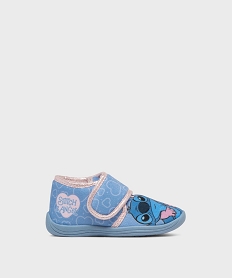 GEMO Chaussons montants avec motif Stitch et Angel bébé fille - Disney bleu standard