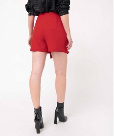 short-jupe femme avec boutons fantaisie rouge shortsP023301_3