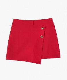 short-jupe femme avec boutons fantaisie rouge shortsP023301_4