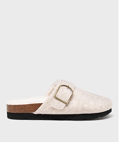 GEMO Chaussons sabots doublés sherpa femme - Roadsign beige standard