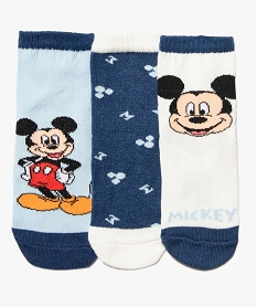 chaussettes bebe avec motif mickey (lot de 3) - disney bleuP188101_1