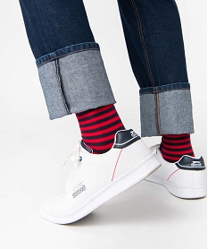 chaussettes homme tige haute rayees - la chaussette rouge chaussettesP189401_2